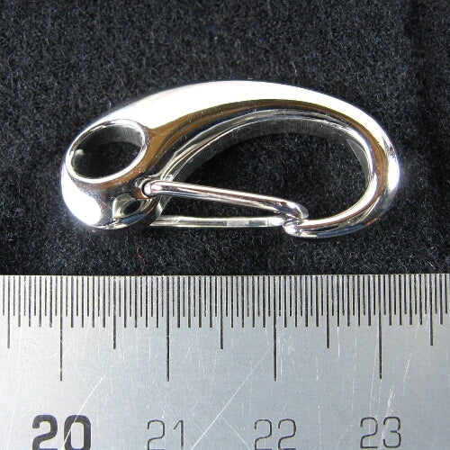 RVS design karabijnhaak 32 mm