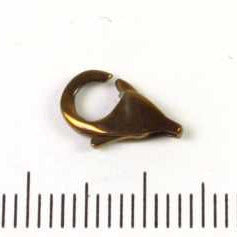 Titanium karabijnhaak 11 mm, Messingkleurig