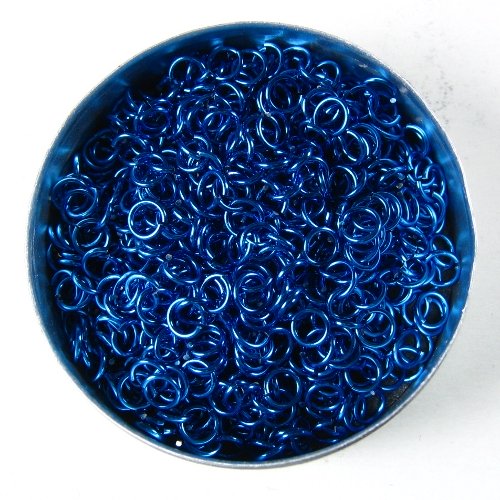 Glanzend diepblauw aluminium, 0,8x3,4 mm