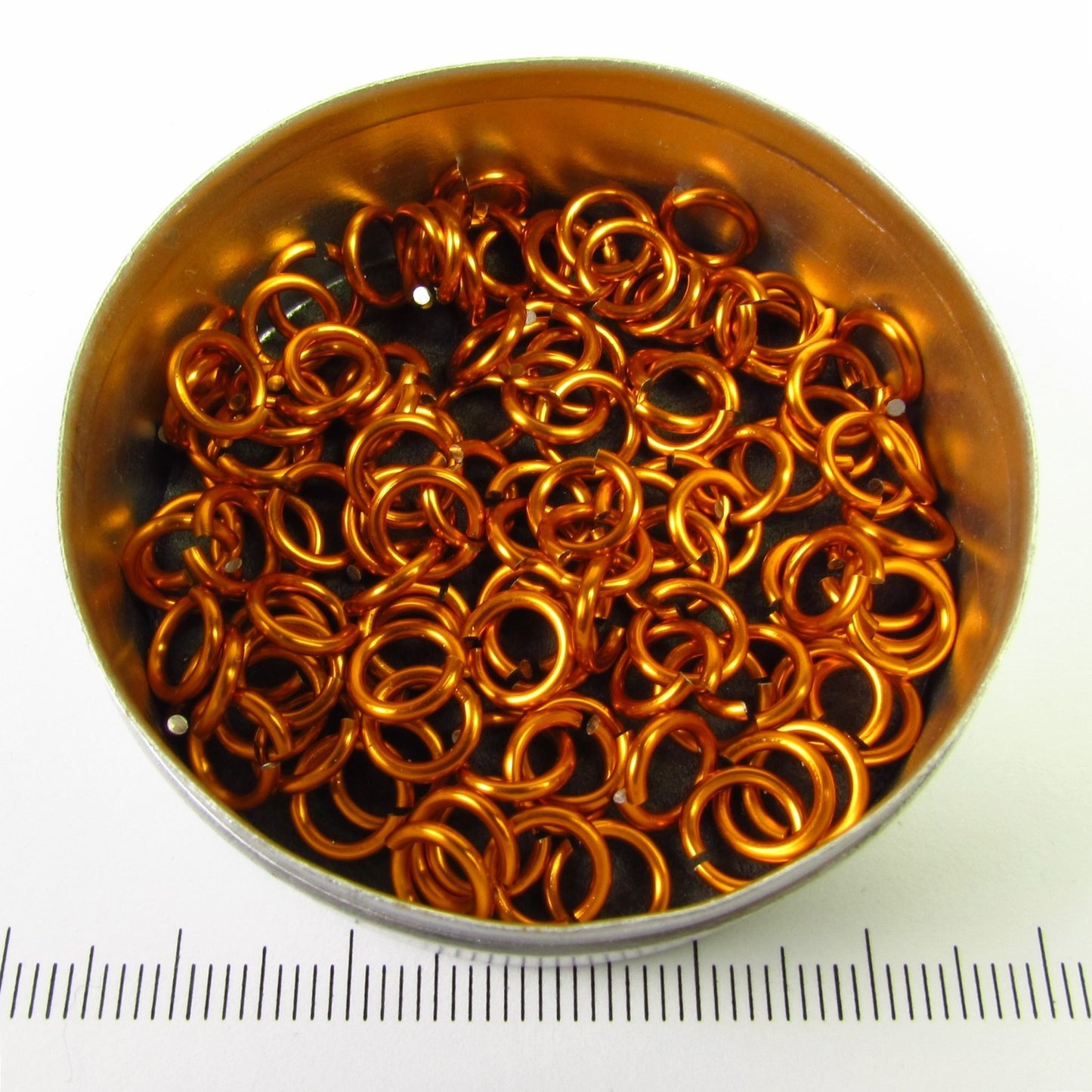 Glanzend oranje aluminium, 1,2x5,0 mm