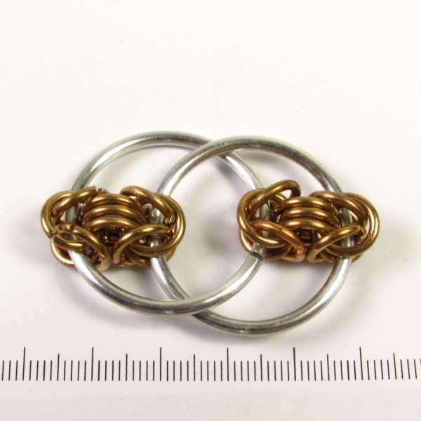 Aluminium fidget speeltje met messing, 50mm