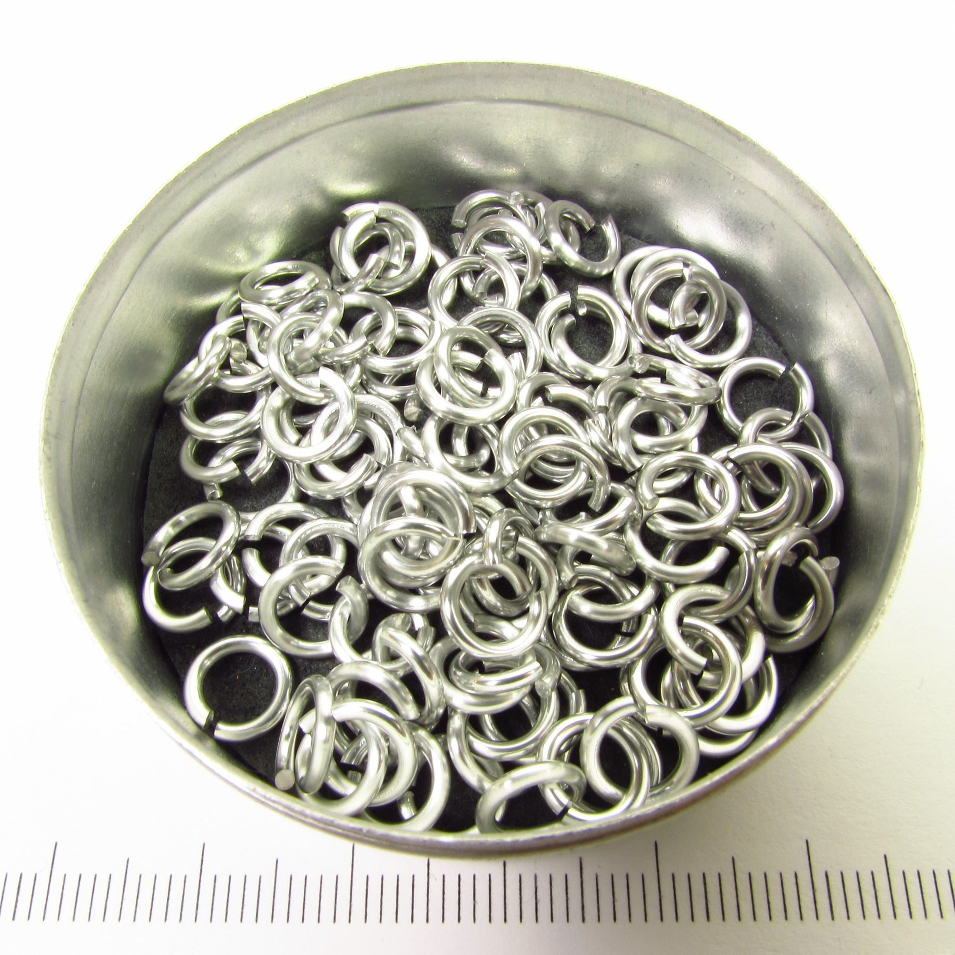 Glanzend zilverkleurig aluminium, 1,2x5,0 mm