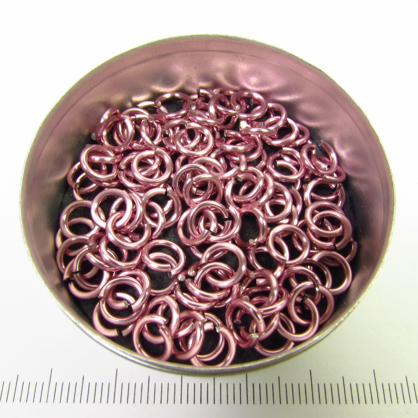 Glanzend zachtroze aluminium, 1,2x5,0 mm