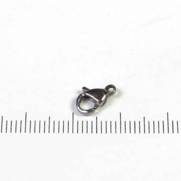 RVS karabijnhaak, 9 mm