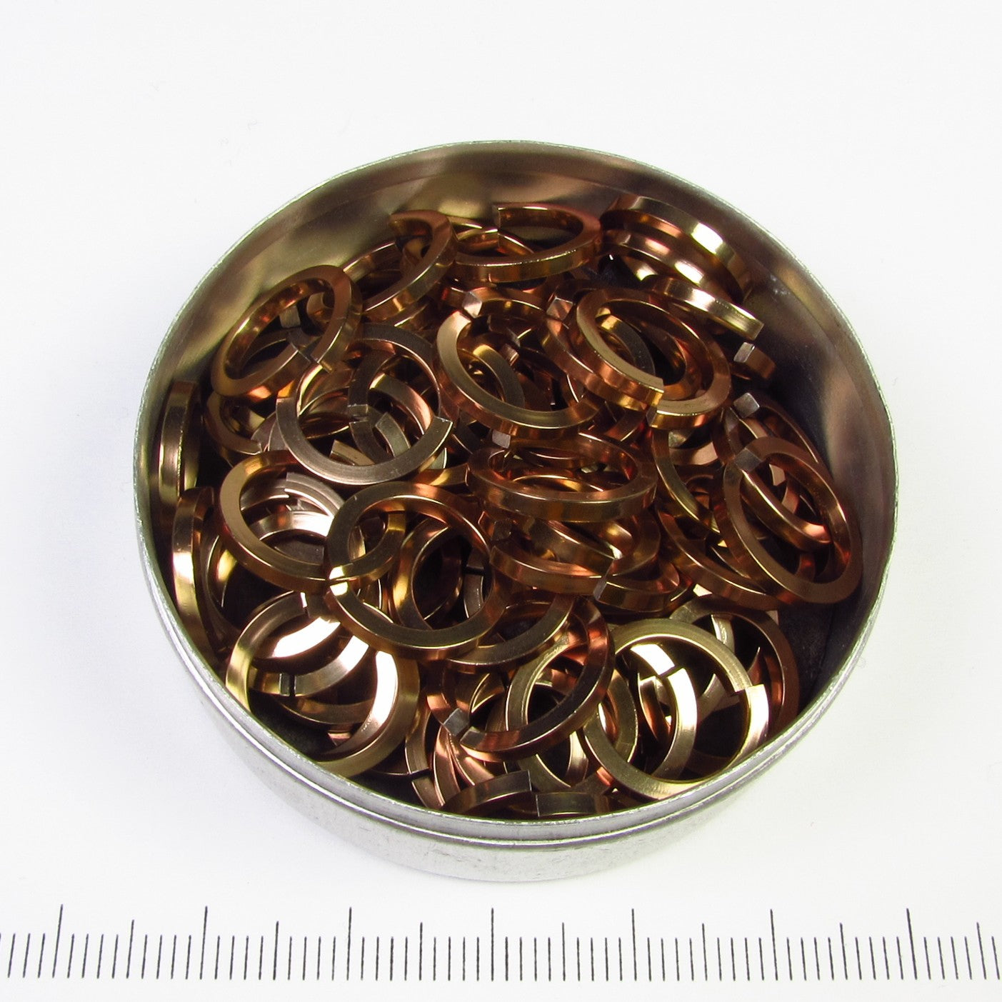 Glanzend licht bronskleurig aluminium, 1,6x10,0 mm, vierkant draad