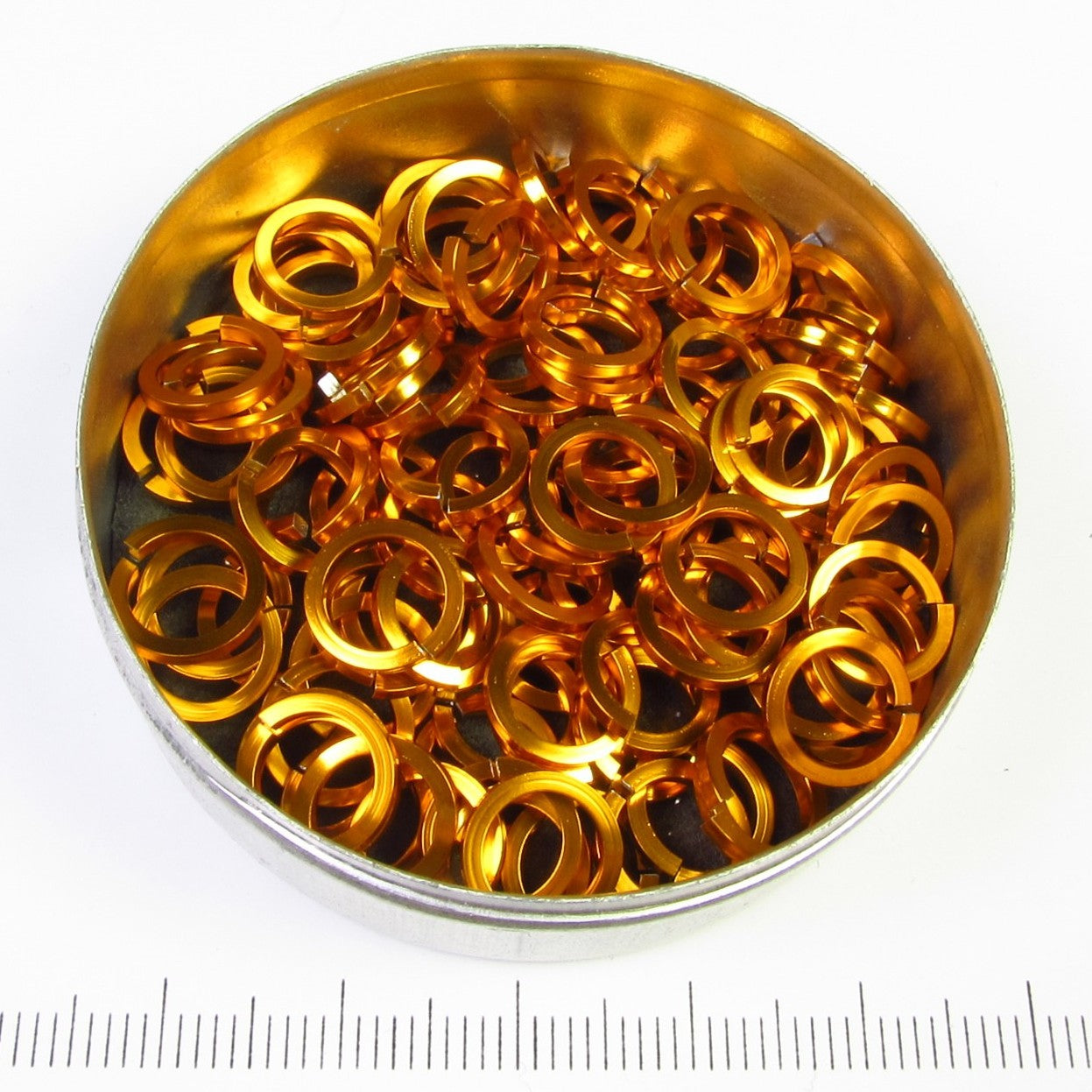 Oranje aluminium, 1,2x6,6 mm, vierkant draad