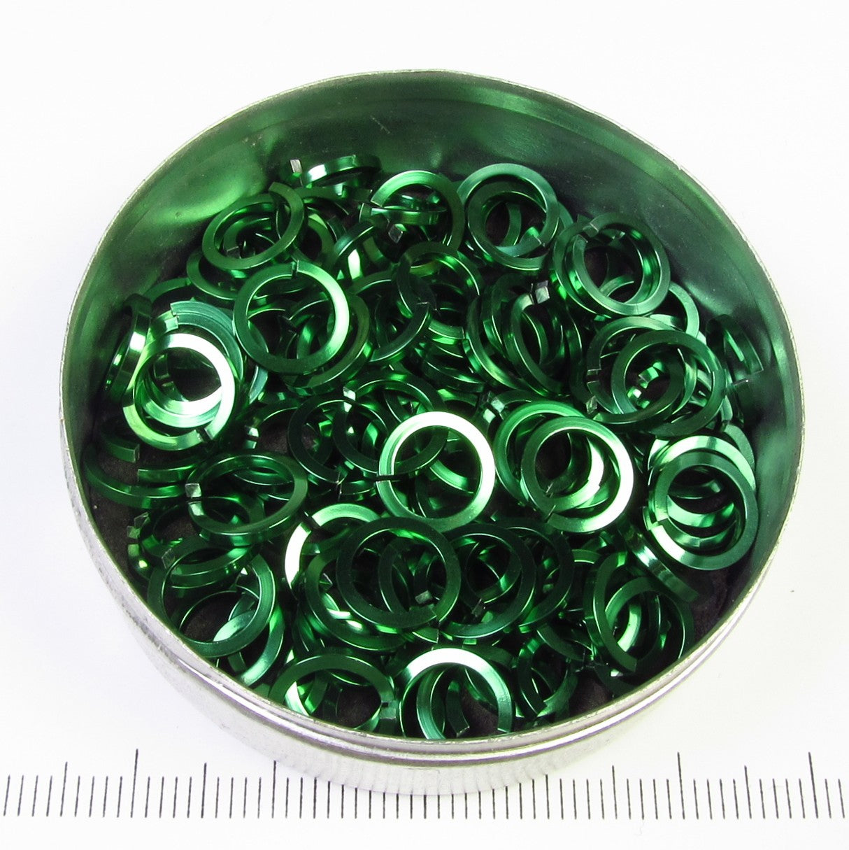 Groen aluminium, 1,2x6,6 mm, vierkant draad