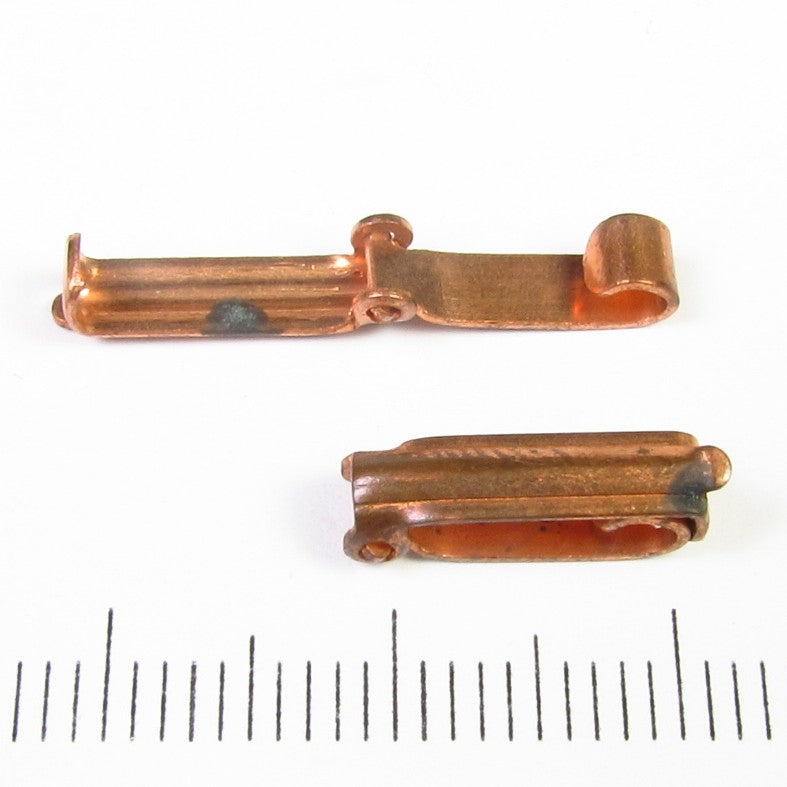 Gepatineerde massief koperen vouwsluiting