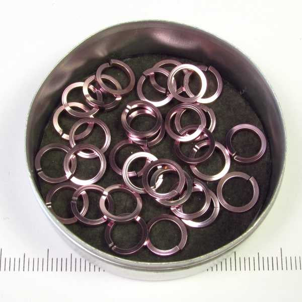 Zachtroze aluminium, 1,2x6,6 mm, vierkant draad