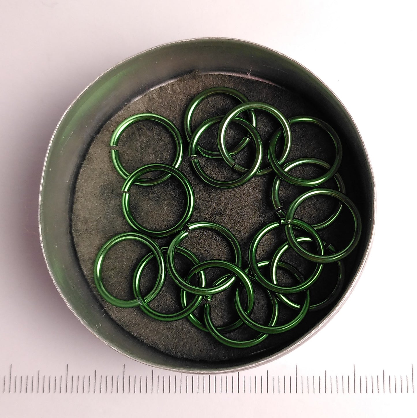 Glanzend groen aluminium, 1,6x10,0 mm