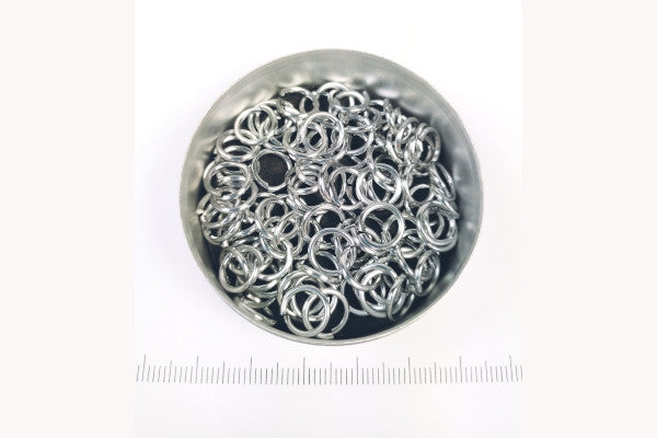 Glanzend zilverkleurig aluminium 1,2x6,6 mm