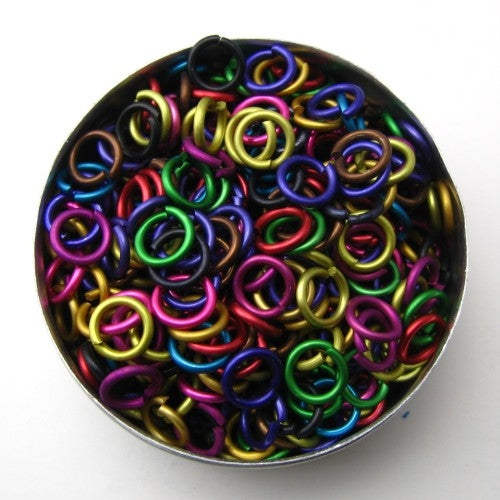 Kleurmix aluminium 1,2 x 5,0 mm, gezaagde ringen
