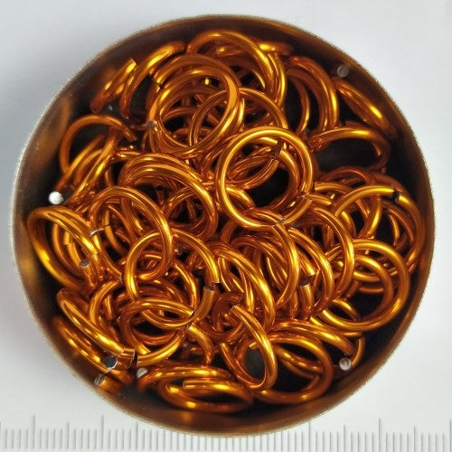 Glanzend oranje aluminium, 1,6x10,0 mm