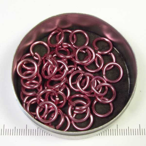 Glanzend zachtroze aluminium, 1,6x6,6 mm