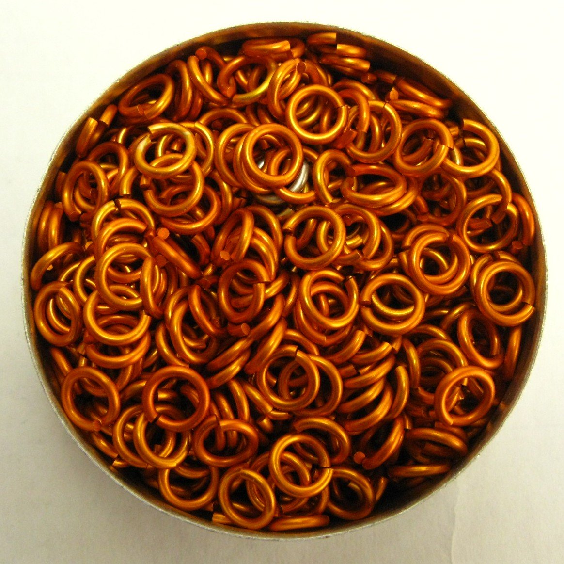 Glanzend oranje aluminium, 1,2x4,1 mm