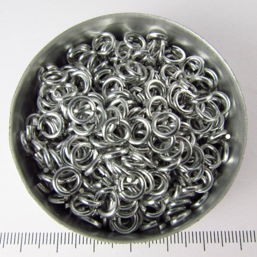 Glanzend zilverkleurig aluminium, 1,2x4,1 mm