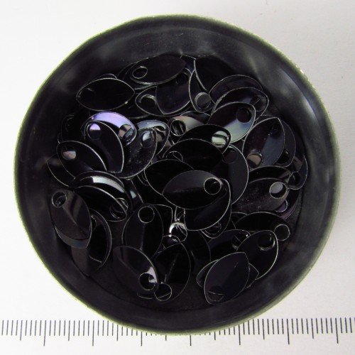 Mini zwarte aluminium schubben