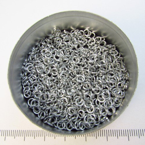 Glanzend zilverkleurig aluminium, 0,8x2,4 mm