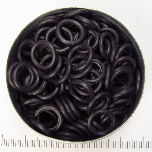 Zwart rubber 1.7x7.9 mm