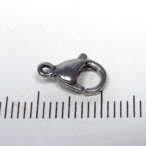 RVS karabijnhaak, 11 mm
