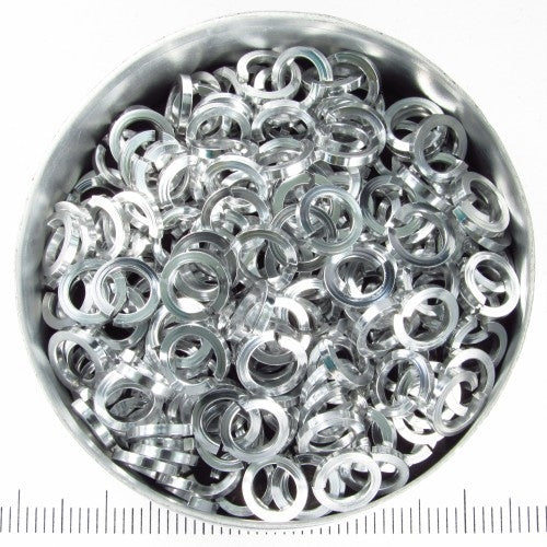 Zilverkleurig aluminium, 1,2x5,0 mm, vierkant draad