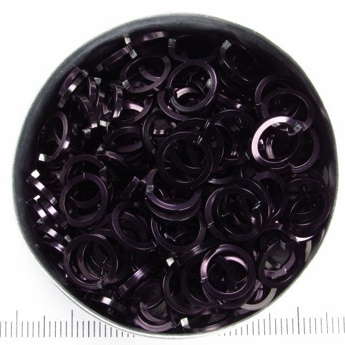 Zwart aluminium, 1,2x6,6 mm, vierkant draad