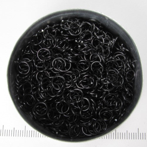 Glanzend zwart aluminium, 0,8x4,2 mm