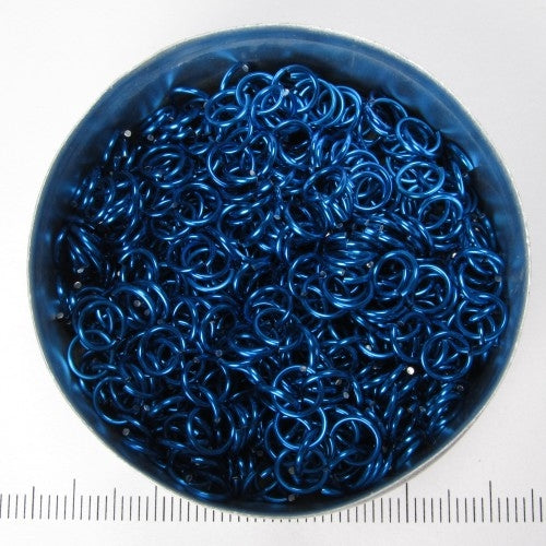 Glanzend diepblauw aluminium, 0,8x4,2 mm
