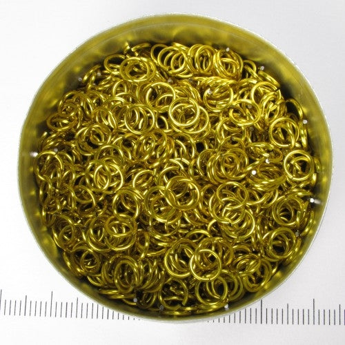 Glanzend geel aluminium, 0,8x4,2 mm