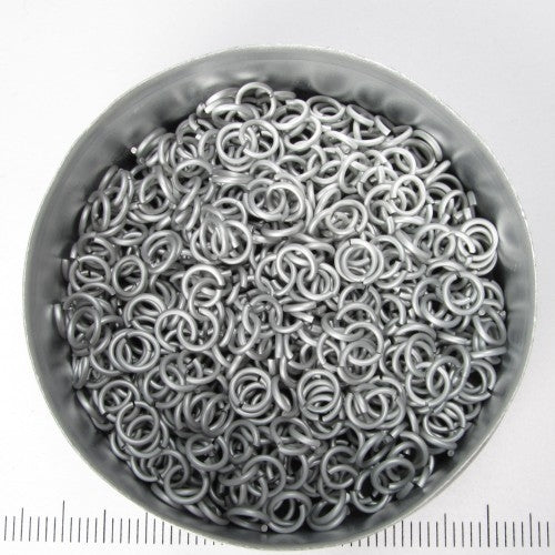 Mat zilverkleurig aluminium, 0,8x3,4 mm