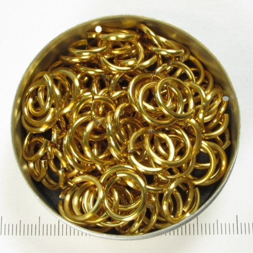 Glanzend goudkleurig aluminium, 1,6x8,2 mm