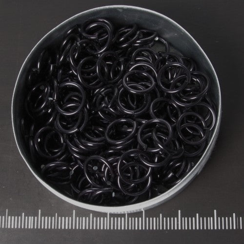 Glanzend zwart aluminium, 1,2x6,6 mm