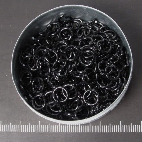 Glanzend zwart aluminium, 1,2x5,0 mm