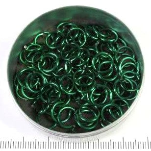 Glanzend groen aluminium 1,2x6,6 mm