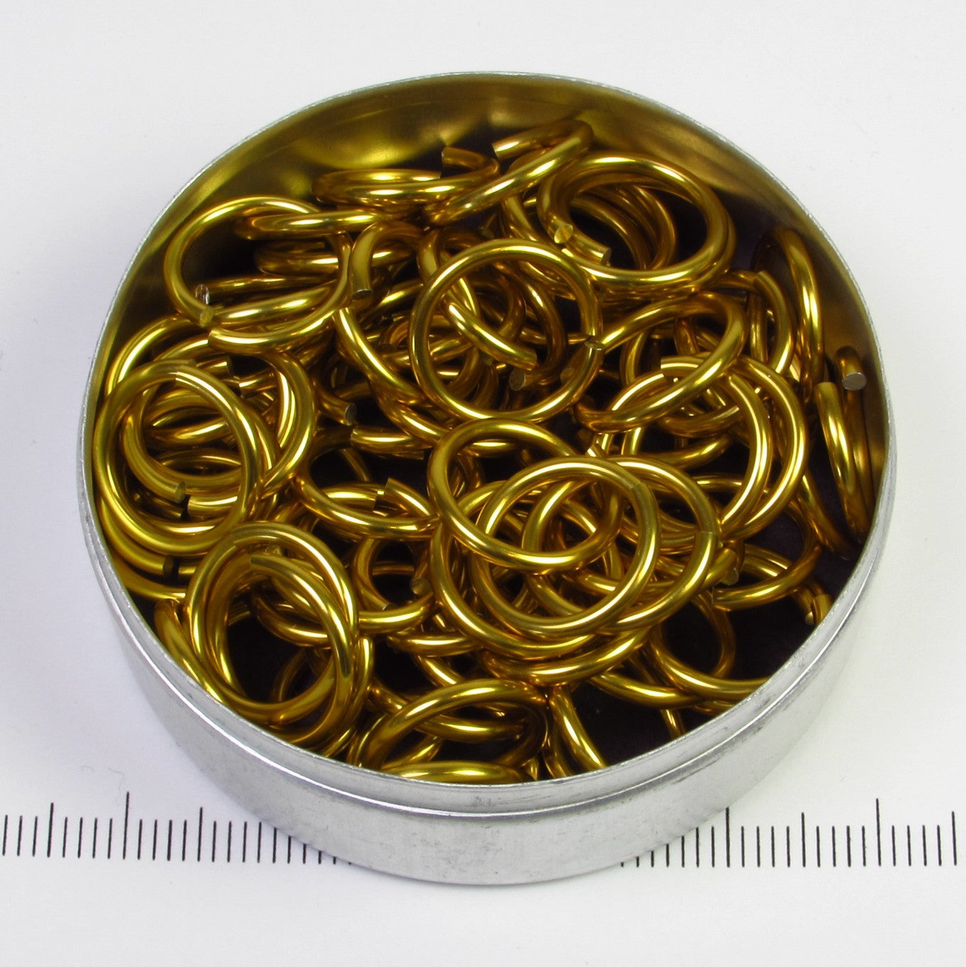 Glanzend goudkleurig aluminium, 1,6x10,0 mm