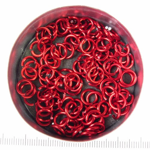 Glanzend rood aluminium, 1,2x5,0 mm