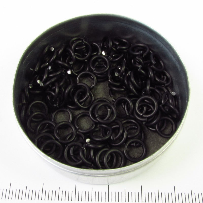 Mat zwart aluminium, 1,2x5,0 mm