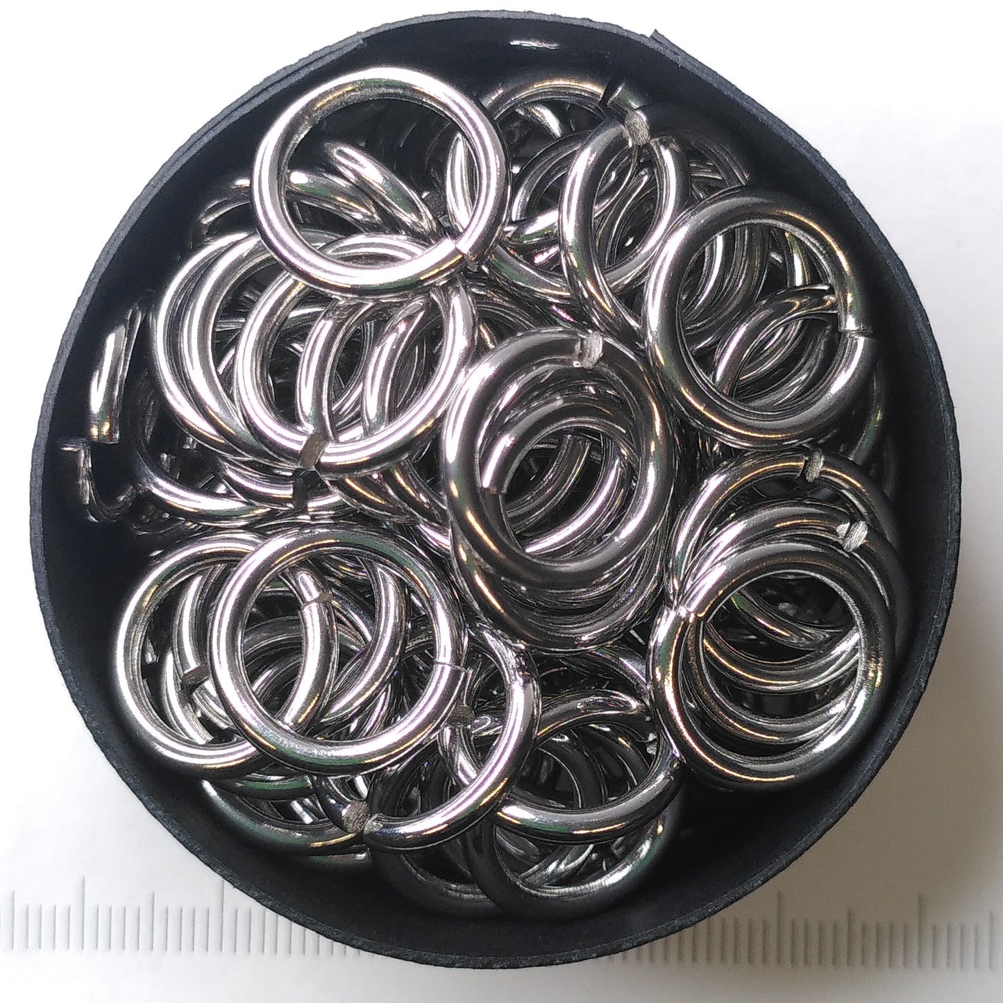 Saw cut soft stainless steel rings, 2.0x10.0 mm, 300 rings