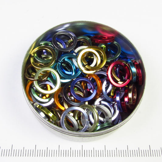 Kleurmix aluminium, 1,6x8,2 mm, vierkant draad