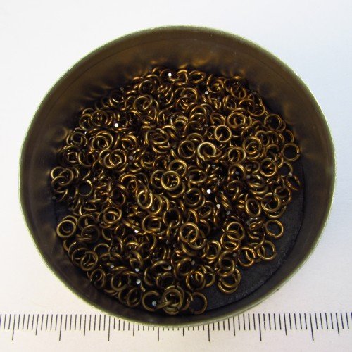 Glanzend bronskleurig aluminium, 0,8x2,4 mm